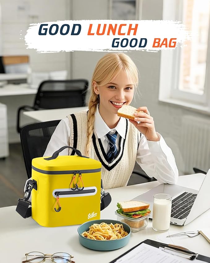 Soft-Sided Cooler Bag, 7/16/30 Can Insulated Lunch Box, Waterproof, Leak-Proof, Portable Lunch Bag for Work, Beach, Drink, Travel, Camping, Picnic