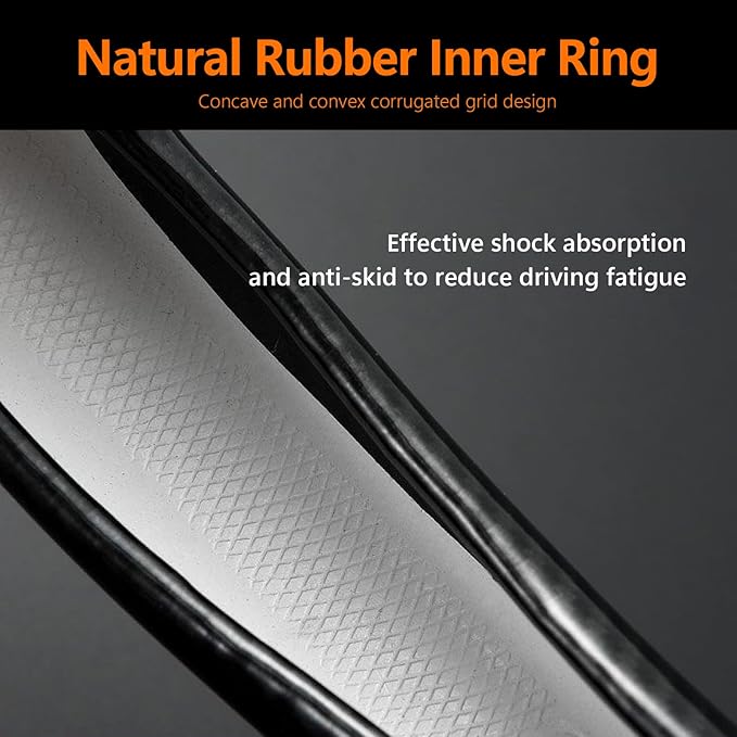 1 Pack Car Breathable Steering Wheel Cover, Wear -Resistant Steering Wheel Sleeve, Carbon Fiber Non-Slip Steering Wheel Protector, Four Seasons Universal Steering Wheel Set (Circular)