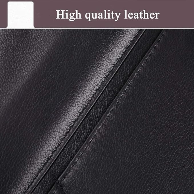 2 Pack PU Leather Premium Car SeatBack Organizer Travel Accessories Kick mats Back seat Protector and Cup Holder Holder Universal Use Seat Covers (23×17.1 in)