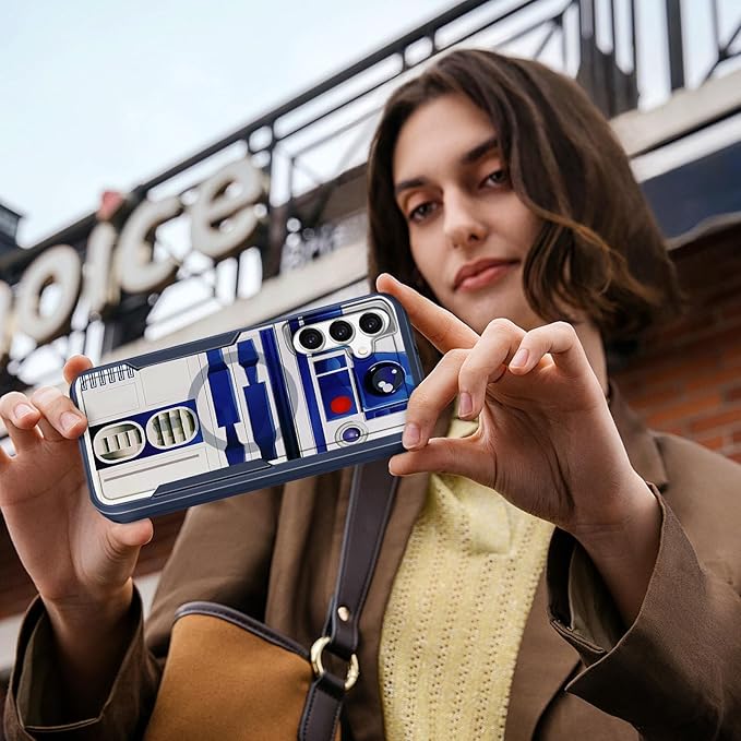 for Samsung Galaxy A16 5G Phone Case - Compatible with MagSafe Women Girls Boys Cute Magnetic Protective Cover Girly Cool Blue Unique Heavy Duty Shockproof Design for Samsung A16 5G Case