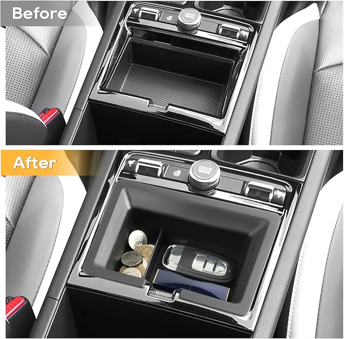 LFOTPP Center Console Organizer Tray for 2025 2026 Kia K5 (LXS/GT-Line/GT/EX), Armrest Storage Box Insert, OEM Fit, Non-Slip Waterproof Center Car Interior Accessory - Black