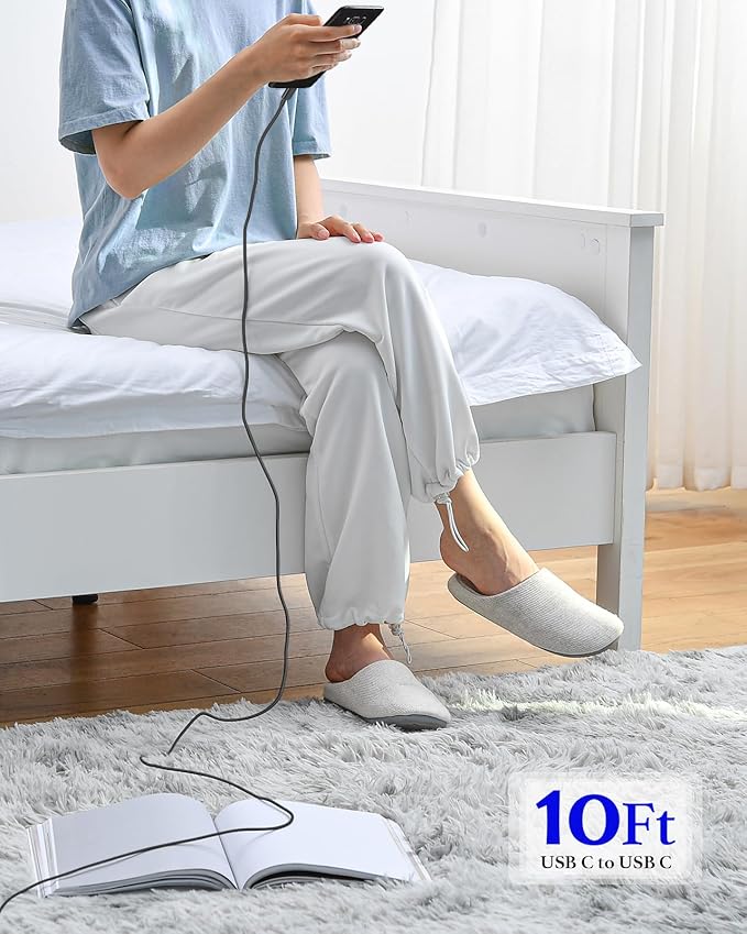 25W Type C Charger Fast Charging 10 ft, USB C Charger Block & Android Phone Chargers Cord 10 Foot for Galaxy S25 Ultra/S25/S25+/S24 Ultra/S24/S24+/S23/S22 Ultra