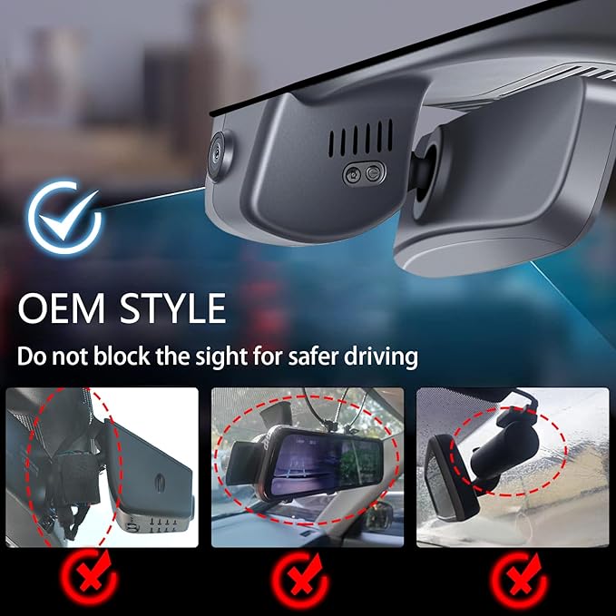 mangoal 4K Front & 2K Rear 2 Channel HDR Dash Cam, Dual STARVIS 2 IMX678 IMX675, Custom Fit for Mazda CX-50 2025 2026(Model B), 5GHz WiFi, GPS, 128GB Card
