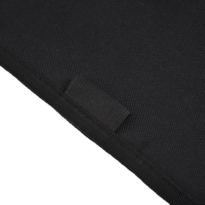 Car Glove Box Organizer Storage Folder for Vehicle Interior – Fit 600D Oxford Cloth Document Holder with Zippered Pocket and Elastic Loop, Black