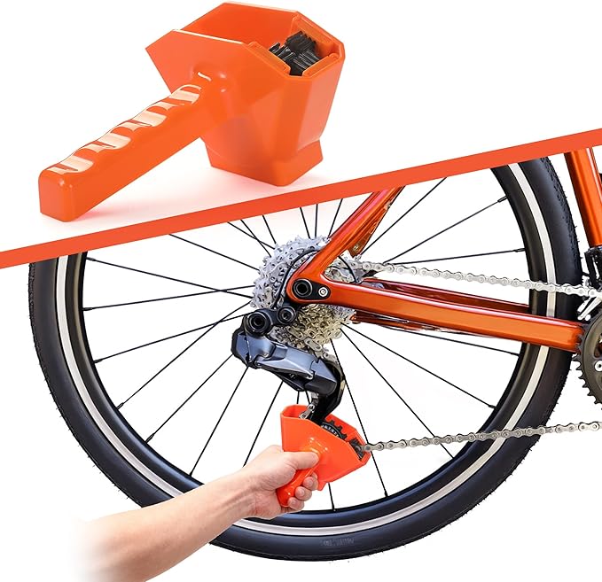 Revolutionary Soak Action Bike Chain Cleaner, Deep Clean in 3 Mins, No Assembly, Ready to Use, All-in-One Tool for MTB & Road Bikes