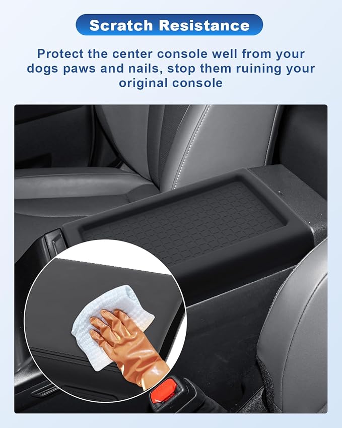 CDEFG for 2026 Toyota RAV4 Center Console Cover for 2026 Toyota RAV4 Accessories Armrest Cover Middle Console Pad with Storage