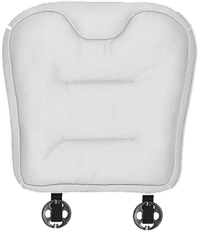 Car Seat Cushion for Porsche Macan 2015-2025-pr, Breathable Non-Slip Driver Seat Pad Ergonomic Memory Foam for Long Driving Car Office,A/2Pcs-White