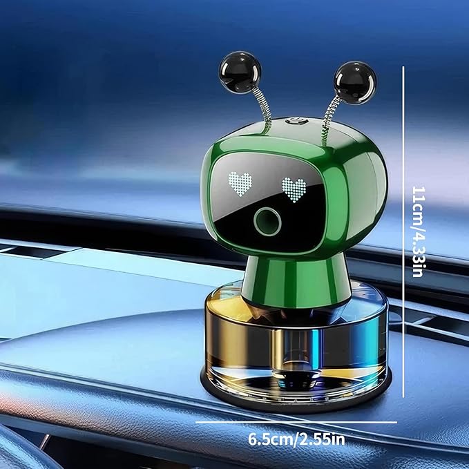 AI Car Robot Aromatherapy Diffuser - Automatic Air Freshener Spray, Ideal Gift for Car & Perfume Lover (Blue Ocean)