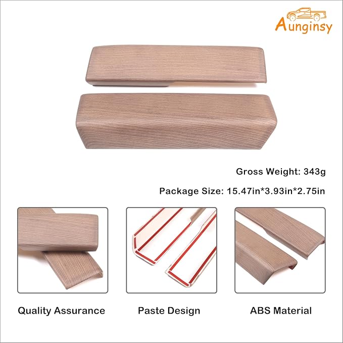Car Center Console Armrest Protector Cover Compatible with Toyota Tundra 2022+ & Sequoia 2023+, Central Armrest Seat Storage Box Cover Cushion Lid Protector Pad Waterproof Anti-Scratch ABS Accessories