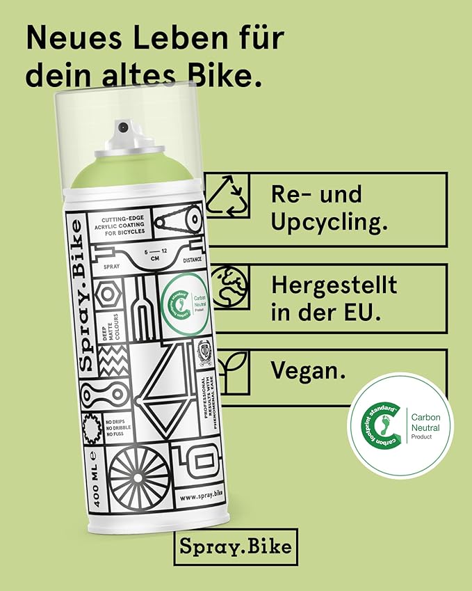 Spray.Bike Spray Paint - Whitechapel | Designed Mainly for Bicycles | Multi-Use Acrylic Spray Paint for Metal, Plastic | High Coverage Bike Paint, 400ml