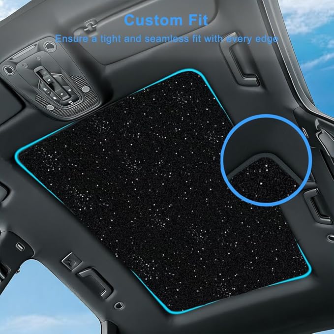 Car Sunroof Compatible with Volvo C40(Not for XC40) 2021-2023, Foldable Glass Roof Sunshade with Storage Bag, Sunshade Roof Heat Insulation Sun Protection Interior