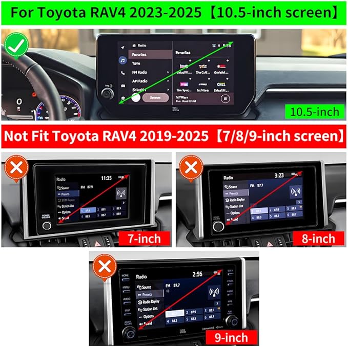 Car Magnetic Phone Mount for Toyota RAV4 2019-2025 [ 10.5 inch Touch Screen ] Auto Interior Accessories Best Cellphone Holder Mobile Cradle Cell Phones Navigation Charging Screen Magnet Stand