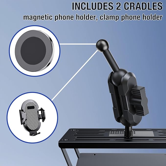 Metal Phone Mount for 2015-2020 Ford F 150 & 2017-2022 F250/350 Shakeproof Dash Mount Holder Cool Ford Accessory