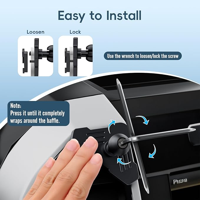 Kaishengyuan Magnetic Vent Phone Mount Compatible with 2015-2020 Ford F-150, 2017-2021 Super Duty & 2018-2021 Expedition, Car Full Metal Phone Holder Cradles Bracket Stand for All Smartphone