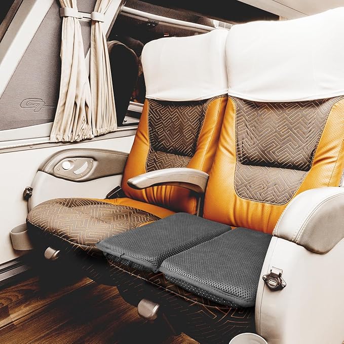 masteymoh Small Foldable Seat Cushion 1 Inch Thick, Portable Gel Seat Cushion for Pressure Relief, Light Portable Sitting Pillow for Travel, Foldable for Easier Storage