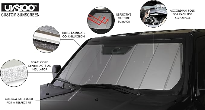 Covercraft UVS100 Custom Sunscreen | Fits 2019-2025 Mazda 3 | Silver