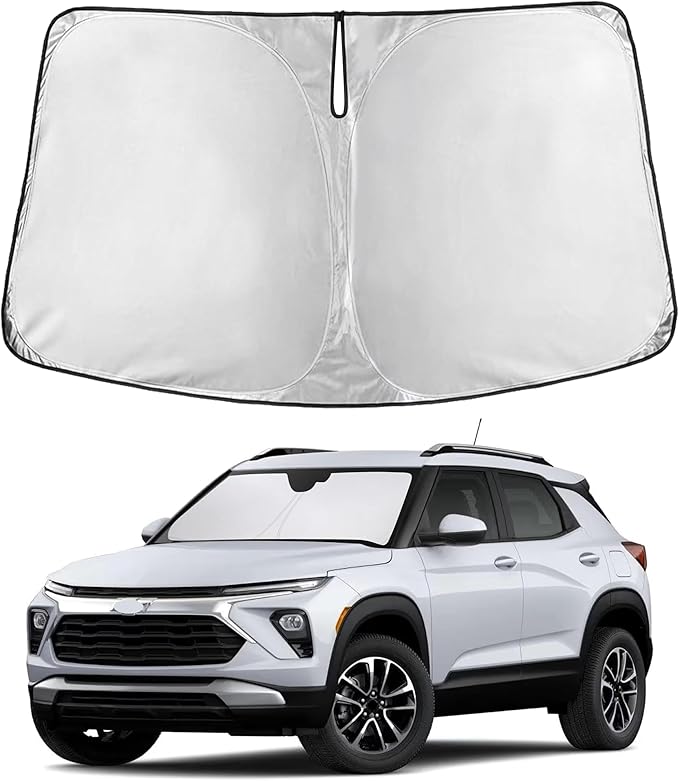 EcoNour Windshield Sunshade Compatible for Chevrolet Trailblazer 2021-2024 2025 2026, Sun Visor for Front Windshield & Window Sun Shade Cover, UV Heat Blocker & Protector, Car Accessories