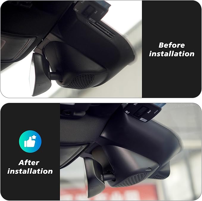 QHI 4K Dash Cam Fit Dodge RAM 1500 2019-2024, Hidden OEM Style, 4K Front & 1080P Rear Camera, 128GB EMMC, 24H Parking Mode, GPS & CPL, for Rebel Big Horn Laramie (S87 Front only 4K)