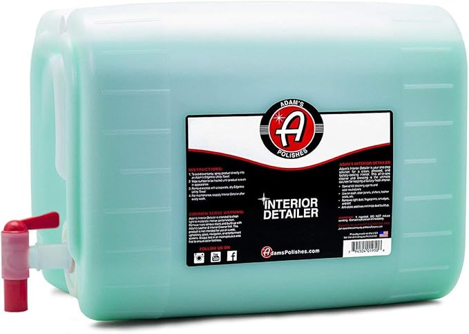 Adam's Polishes Interior Detailer (5 Gallon) - Total Car Interior Cleaner, Protectant & Dressing | Leather Conditioner | UV Protection Vinyl, Dashboard, Screen, Seat Cleaner & More