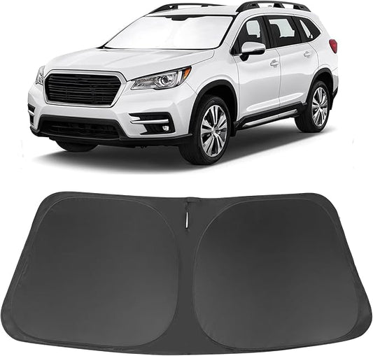 Windshield Sun Shade Custom Fit for 2019-2024 2025 2026 S-ubaru Ascent Accessories Foldable Sunshade Sun Blocker Protect Car from Sun Rays & Heat Damage Keep Car Cooler