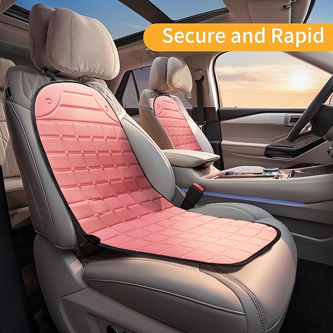 2 PCS Seat Cushion Comfortable Winter Seat Cover, Gifts for Family (Pink)