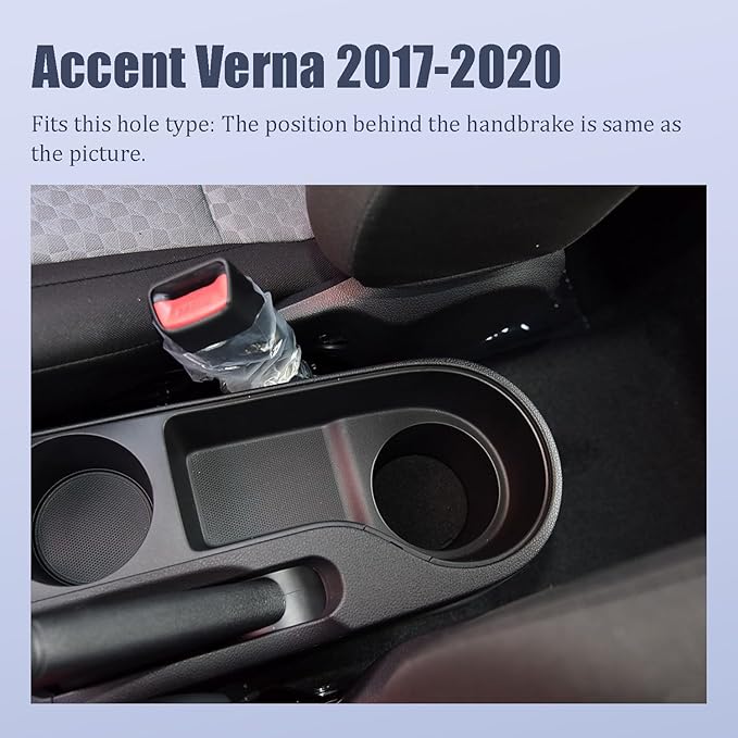 YJYWZH Armrest Box for Hyundai Accent Verna Accessories 2017-2020 Armrest for Car Center Console Organizer Double Layer Storage Space with 3 USB Ports, Black Thread