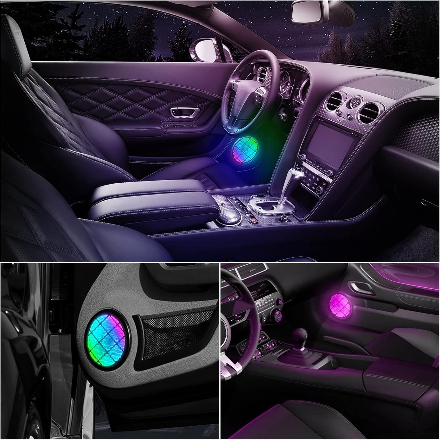 Dreamcolor Door Horn Light*1(5.9inch+ line 19inch*1), which fit for dreamcolor Main Controller Connects and sub-Controller kit (not Including), Not Applicable dreamcolor 5 in 1(Single Controller)