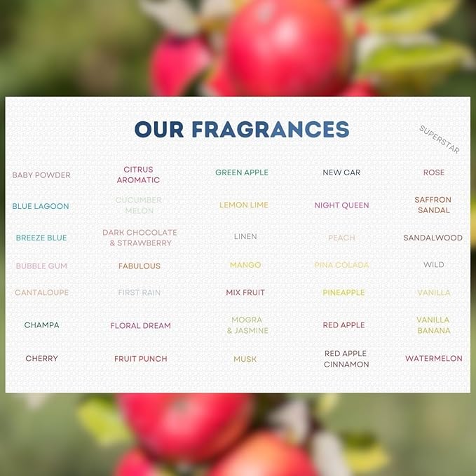 G's Breeze Red Apple Air Freshener – Crisp and Juicy Fragrance of Fresh Apples – Refreshing and Invigorating Aroma for Home, Car, or Office – Brighten Your Space with Fruity Freshness