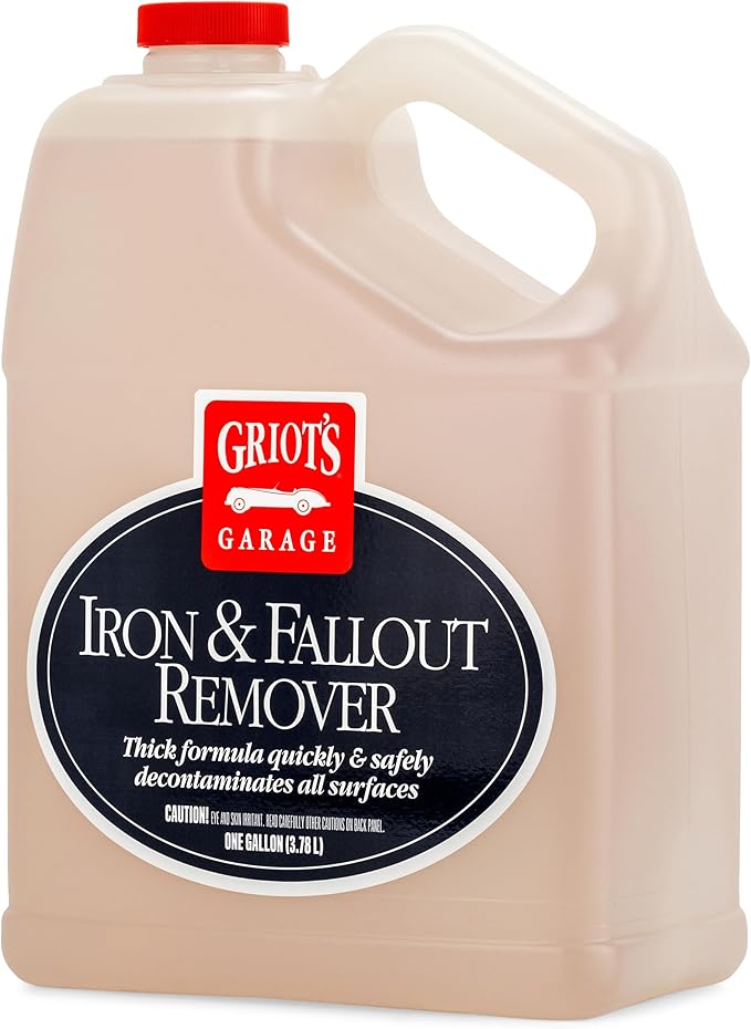 Griot's Garage Iron and Fallout Remover for Car Detailing and Cleaning, Removes Rust, Embedded Debris, and Fallout from Multiple Exterior Surfaces 10949, One Gallon