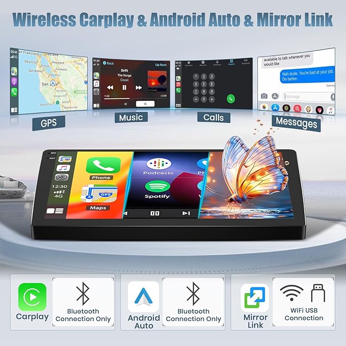 [DSP&EQ] 4+64G Car Radio for Chevy Colorado/GMC Canyon 2015-2018 Base Mode (Low-end), Android 15 9" 1280 * 720 Touchscreen Car Stereo Wireless CarPlay Android Auto WiFi Bluetooth 5.0 GPS Navigation