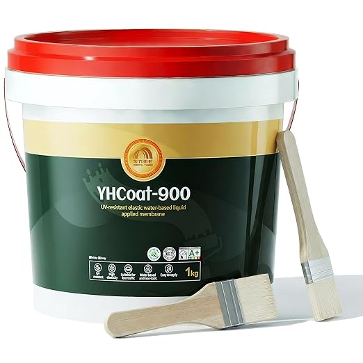35 oz Gray Roof Sealant Waterproof, Elastomeric Roofing Coating Liquid Waterproofing Paint Adhesive, Solar Reflective Sealer for Outdoor Flat, Metal Roofs Leak Repair 1KG