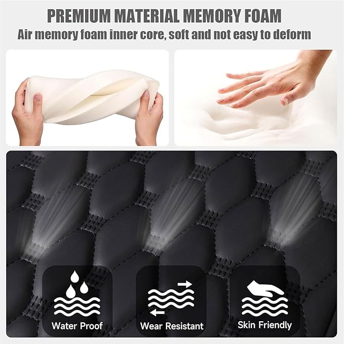 Car Armrest Cushion for Toyota Corolla X E140, E150 2006 2007 2008 2009 2010 2011 2012, Car Center Console Cover Armrest Pad with Cup Holder and Tissue Box, Car Accessories,Black