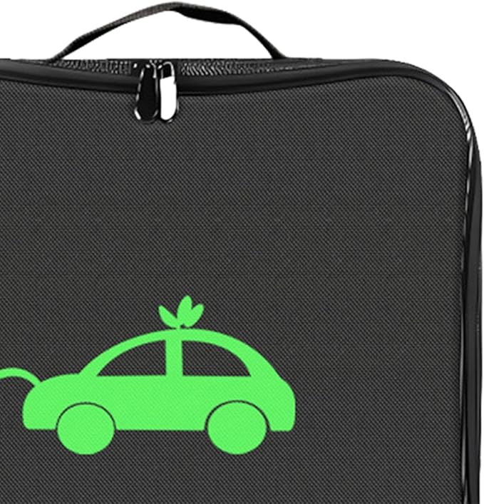 Generic EV Charging Cable Storage Bag Cord Hoses Organizer Jumper Cable Bag Portable Charger Line Organizer Cable Carry Case for Electric Car RV Sewer Hose,Camper Accessories, Square Shape, Optional