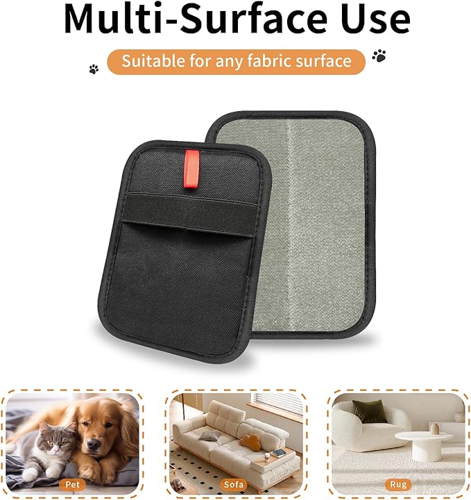 Pet Hair Remover, Electrostatic Pet Hair Removal Gloves,Cat &Dog Grooming Gloves, Washable & Reusable Removal for Clothe, Couch, Curtain,Bedsheet,Furniture, Carpet, Cat Hair Removal Tool