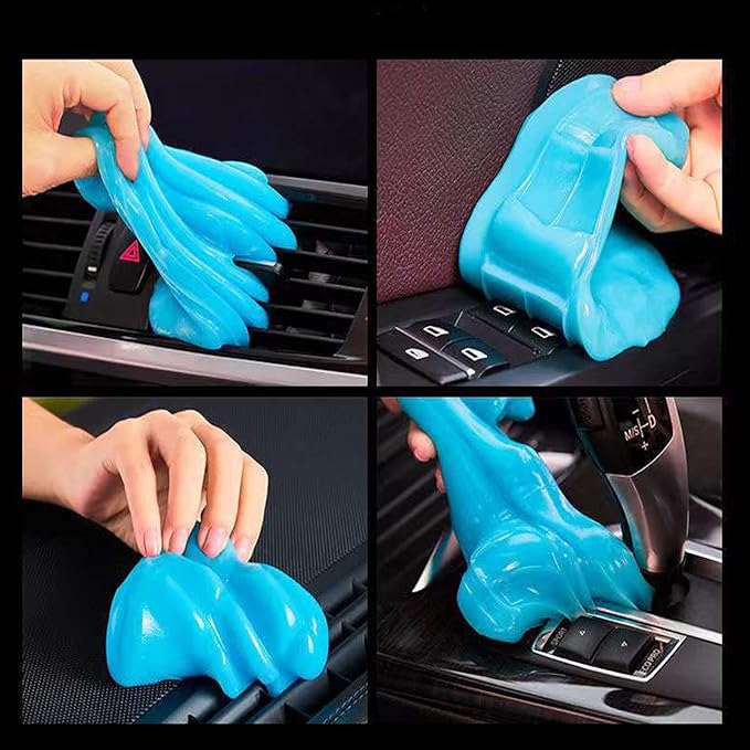 4Pcs Car Cleaning Gel Automotive Cleaning Supplies Putty Auto Dust Cleaning Kit Universal Dust Pc Laptop Keyboards for Computer Cleaning and Car Detailing