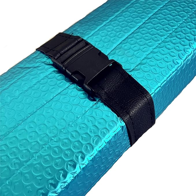 Car Sun Shade, Sun Protector,Foldable Front Window Shade-Thicken 5-Layer Bubble for Auto Windshield UV Protection and Heat Reflector 58"x 27.5" (Blue)