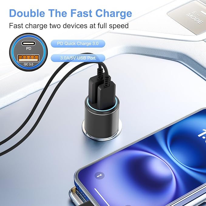 Samsung Super Fast Charger Type C Kit,25W PD USB C Wall/Car Charger for Samsung Galaxy S26/S25/S24/S23/S22/Plus/Ultra/FE/Note 20/10/A71,2020/2018 Pad Pro/Air,with 2X USB C-to-C Cable(6.6ft)