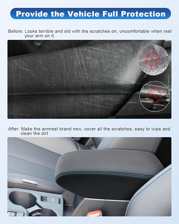 CDEFG for 2025 2026 Forester Center Console Cover, for 2025 2026 Forester Accessories Armrest Cover Arm Rest Pad 2025 Forester Middle Console Pad