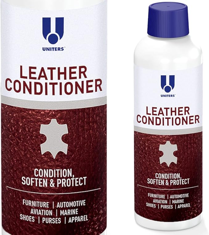 UNITERS Leather Conditioner Cream Protector – Leather Conditioner for Car Seats, Motorcycles, Furniture, Holsters, Saddle, Handbags, Apparel, Boots and Shoes - Interior Care Products 500ml 16.9 oz