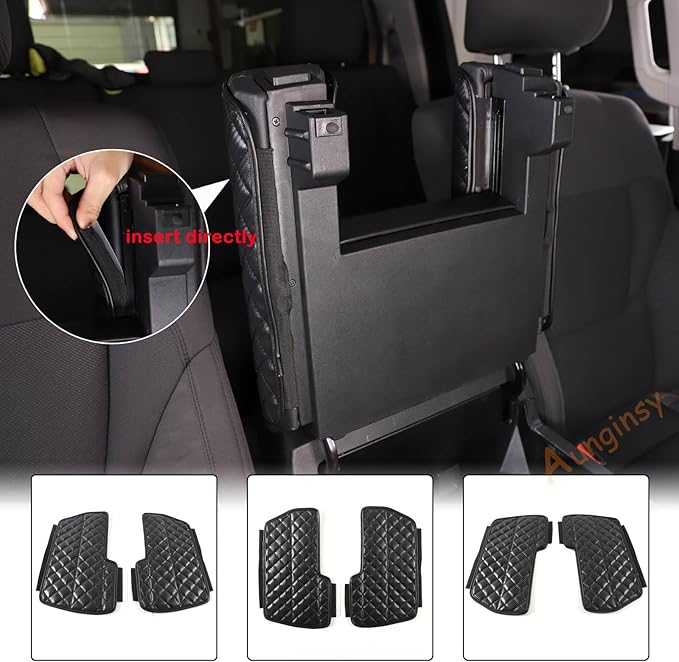 Car Leather Center Console Protector Cover Compatible with Toyota Tundra/Sequoia 2022-2026, Center Console Armrest Seat Box Cover Cushion Lid Protector Pad Waterproof Anti-Scratch Interior Accessories