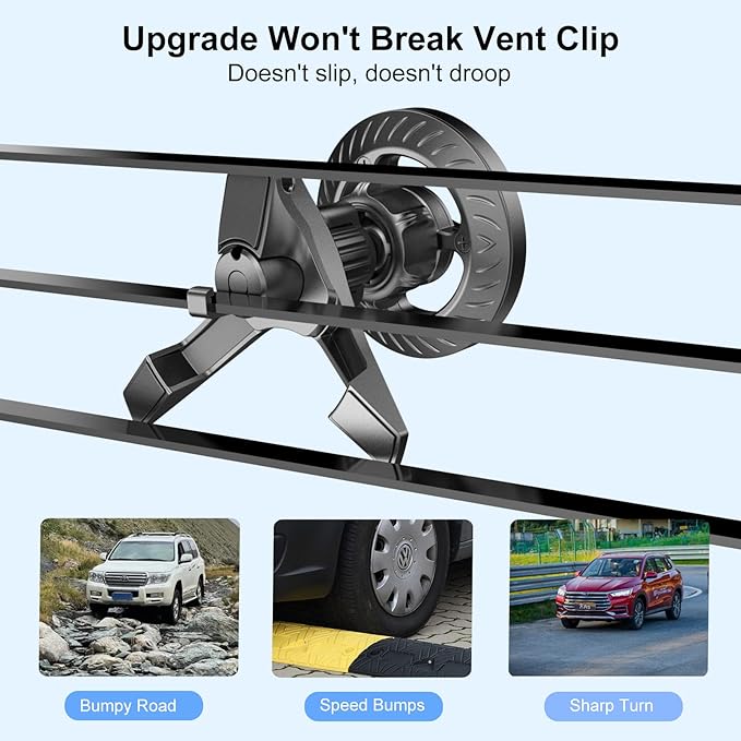 Magsafe Car Mount - 20 Super Magnets, Universal Magnetic Phone Holder for iPhone 12-16 Series & MagSafe Cases