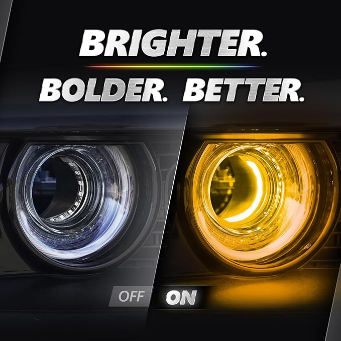 OPT7 Aura Pro Halo Accent Lights for 2008-2023 Dodge Challenger with App & Remote Control, Car Neon Accent Lighting Accessories, 12" Multi-Color LED Strip