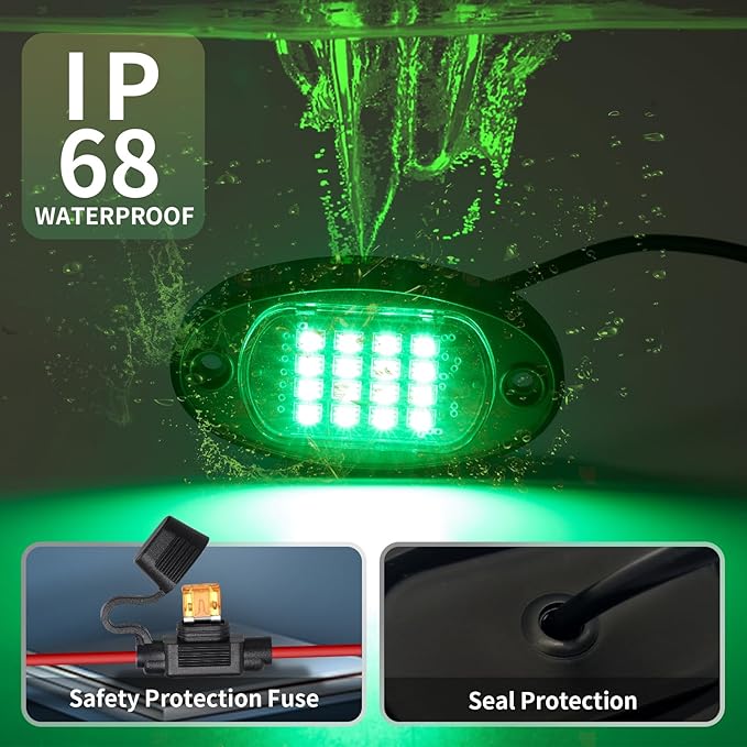 1 Pod Replacement Damaged Pod for Segmented RGB LED Rock Lights 12v Underglow Light Multicolor Waterproof Neon for Jeep Trucks ATV UTV Golf Cart Offroad Pickup RZR SXS