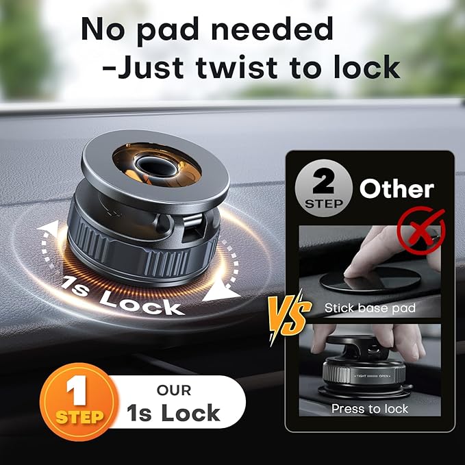 Magnetic Phone Holder for Car [98+ LB Strongest Suction & 2800gf Strongest Magnetic] 360° Adjustable Car Phone Holder for Magsafe Phone Holders for Your Car for iPhone 17 Pro Max 16 15 14 13 12 Plus