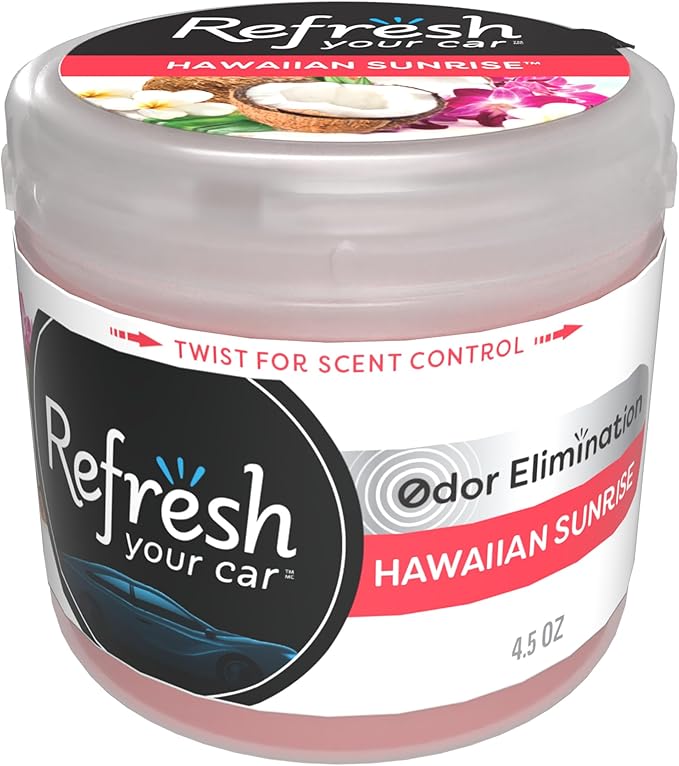 Refresh Your Car! Gel Can (Hawaiian Sunrise Scent, 4.5 oz)