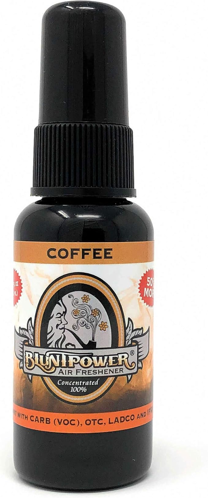 BluntPower Concentrated Air Freshener for Room and Car - Oil-Based Diffuser Spray Bottle - Long-Lasting Bathroom, Car Freshener & Odor Eliminator (Coffee, 1 Pack)