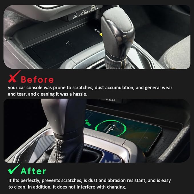 Auovo Phone Charging Mat Compatible with Subaru Crosstrek Impreza Accessories 2024 2025 2026 Car Custom Silicone Center Console Charging Protective Mat Pad 1 Piece
