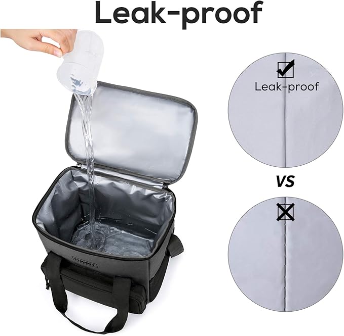 TOURIT Small Soft Cooler Bag Insulated, 24/35/46-Can Lunch Cooler Bag, Ice Chest, 14.6/24/32L Leakproof & Portable Coolers for Picnic, Beach, Camping, Work, Travel, Trip