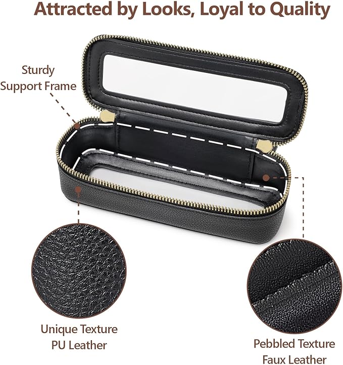 PACKISM Clear Makeup Bag - TSA Approved Toiletry Bag for Carry-on & Checked Luggage, Water Resistant Car Storage Organizer with Reinforced Seams
