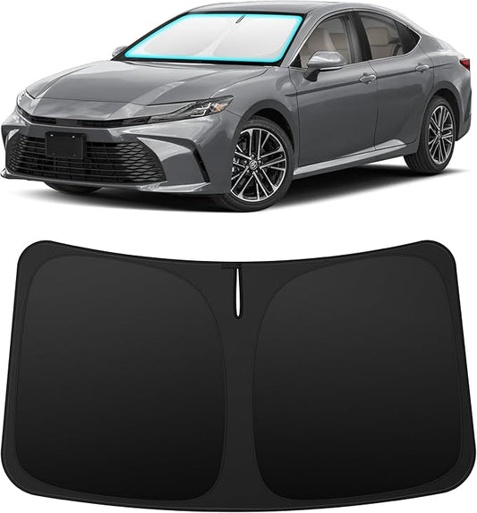 INSAUTO Custom Fit Windshield Sun Shade Accessories for Toyota Camry 2025 2026 (LE/XLE/SE/XSE/Hybrid), Foldable Front Window Sunshade, UV & Heat Reflector, Keeps Interior Cool, Includes Storage Bag